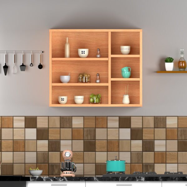 Spyder Group Open Kitchen Cabinet with Multiple Shelves